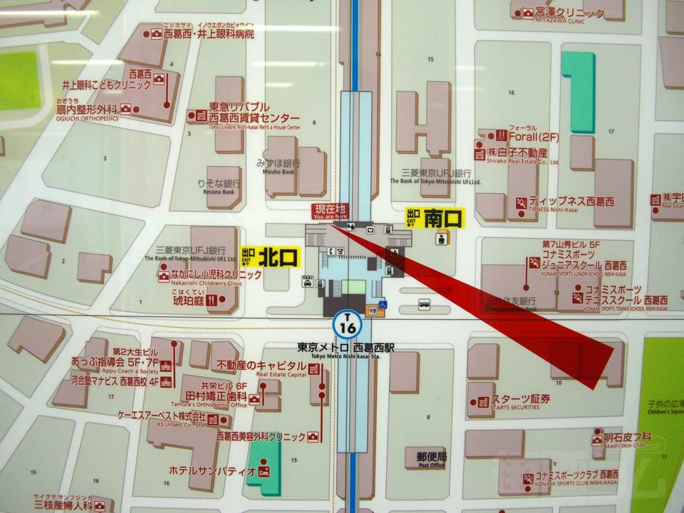 西葛西駅周辺MAP