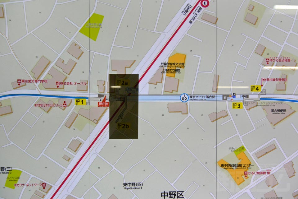 落合駅周辺MAP