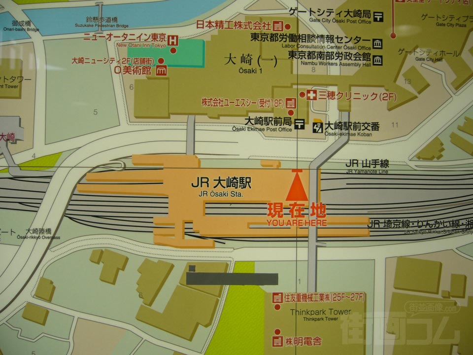 JR大崎駅前MAP
