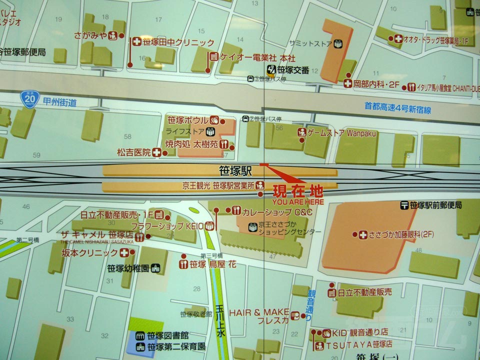 笹塚駅周辺MAP