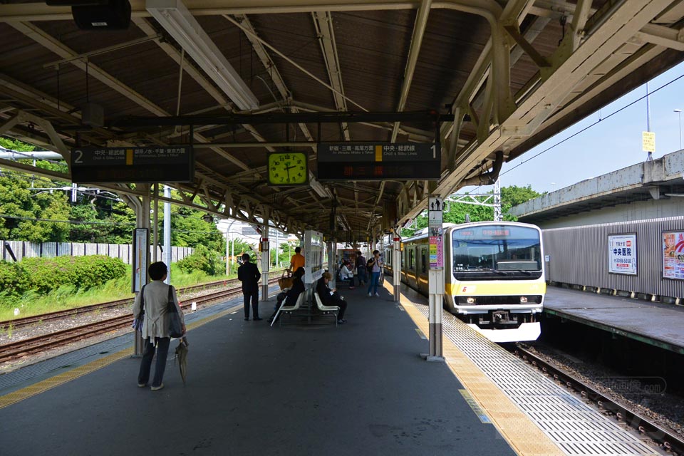 JR千駄ヶ谷駅ホーム(JR中央総武線)