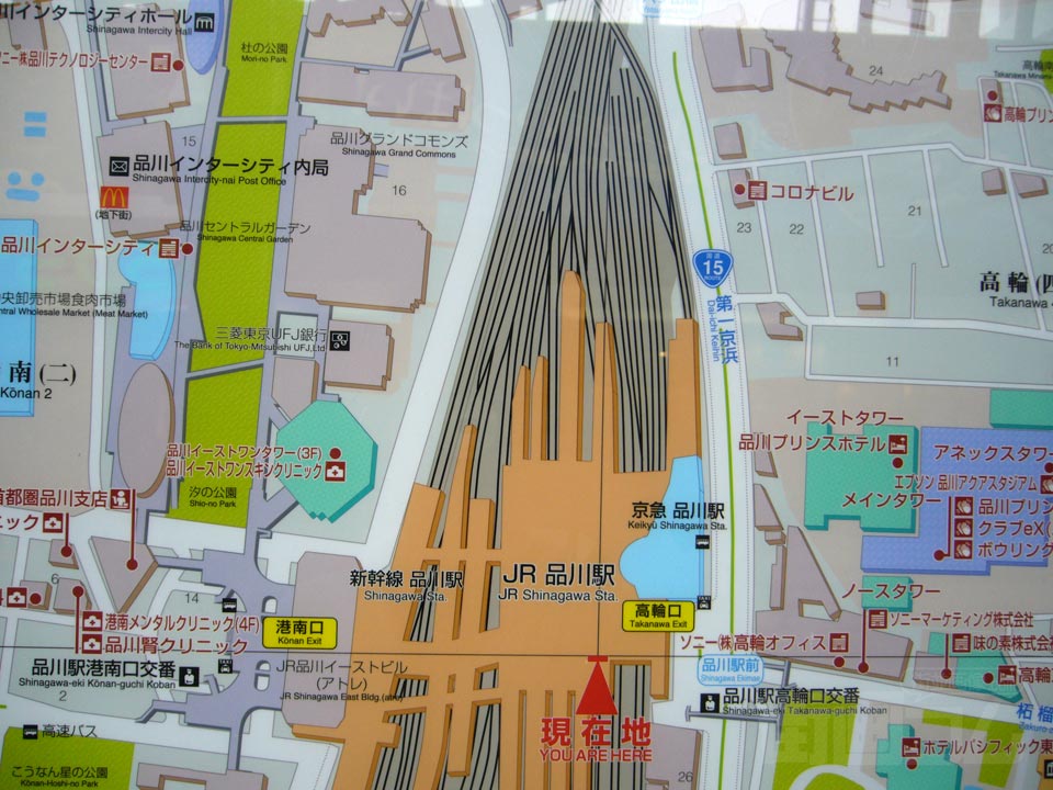 品川駅周辺MAP