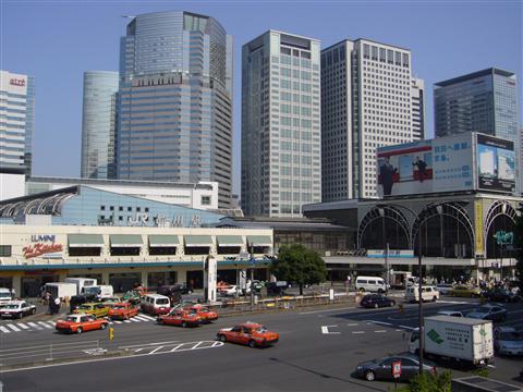 JR・京急品川駅前写真画像