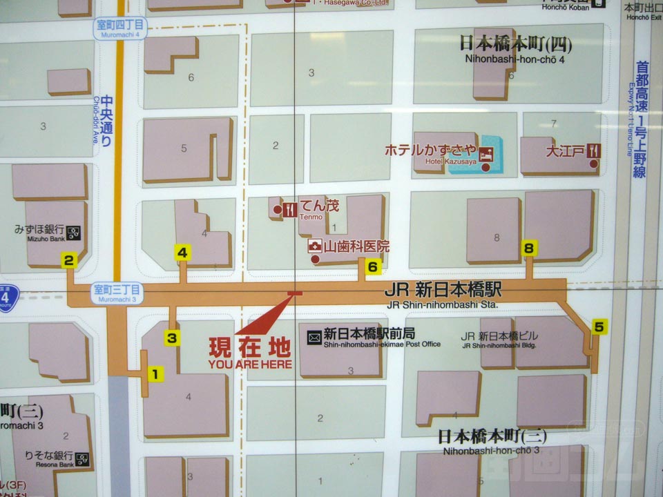 新日本橋駅前周辺MAP