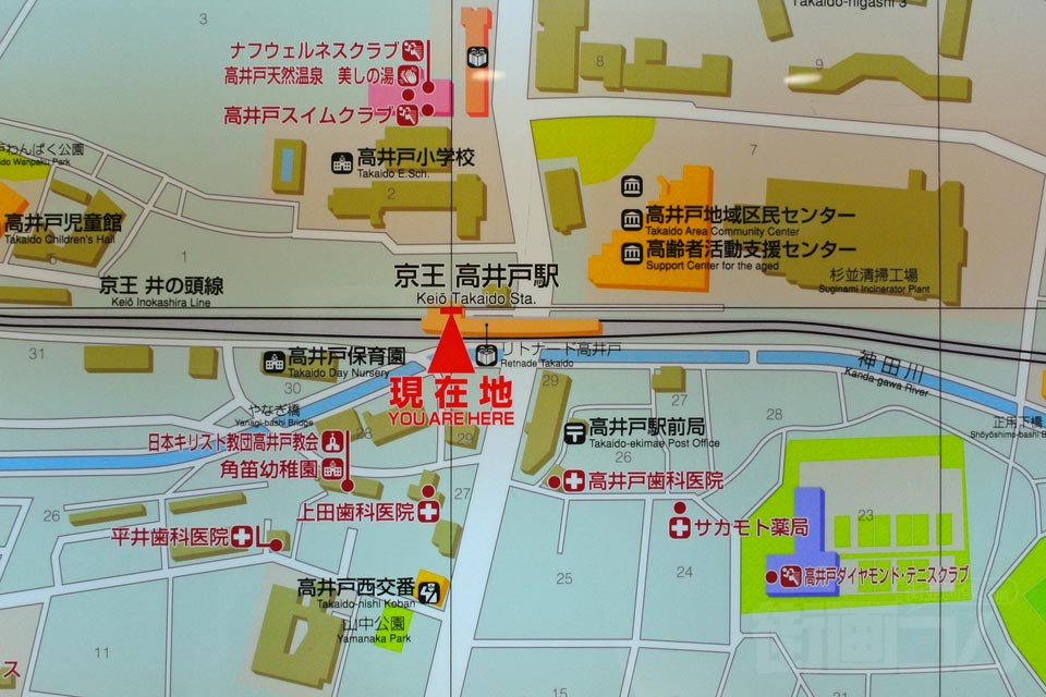 高井戸駅周辺MAP