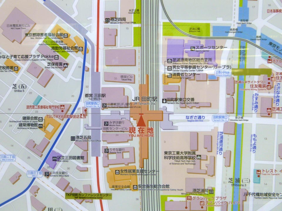 田町・三田駅周辺MAP