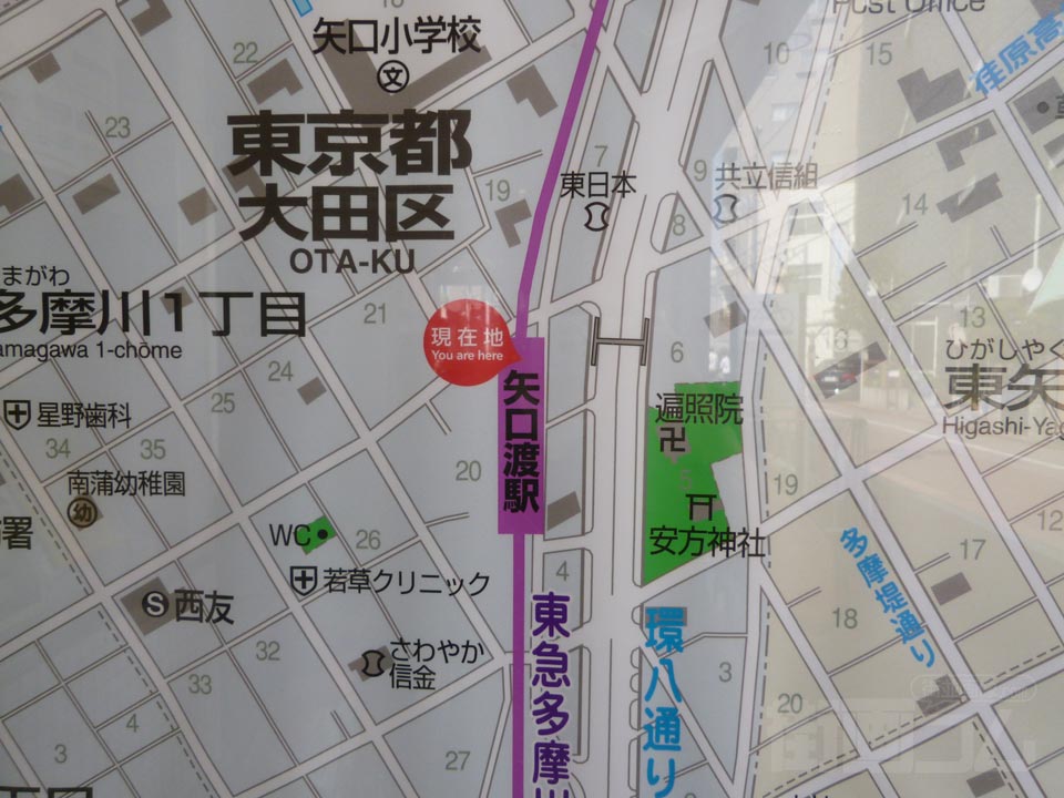 矢口渡駅周辺MAP