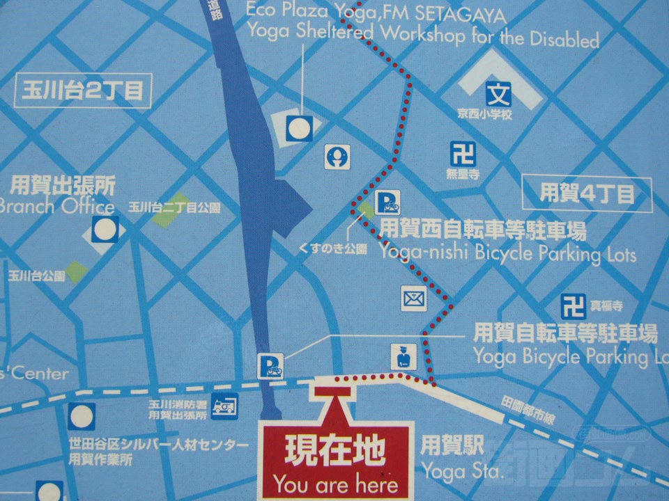 用賀駅周辺MAP