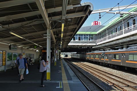JR府中本町駅ホーム(JR南武線)写真画像