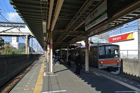 JR北府中駅ホーム(JR武蔵野線)写真画像