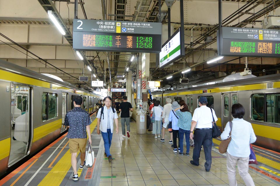 JR三鷹駅ホーム（JR中央線）