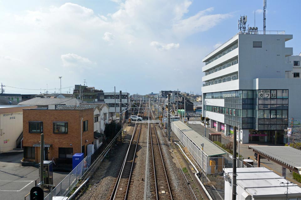 JR谷保駅から矢川方面