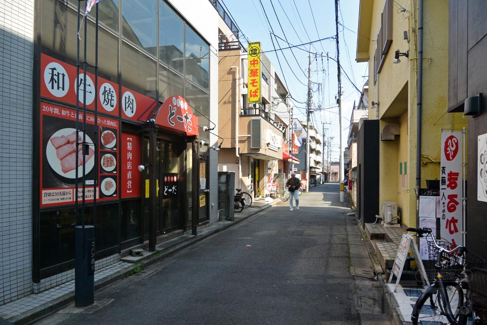 谷保駅北口商店街