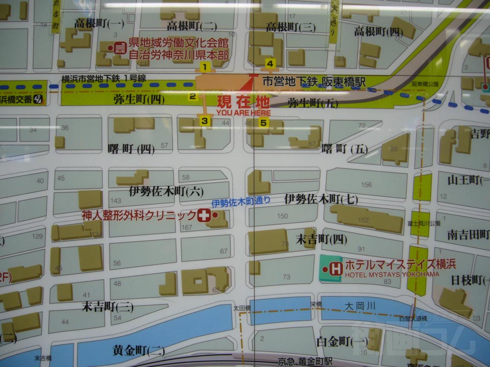 阪東橋駅前MAP