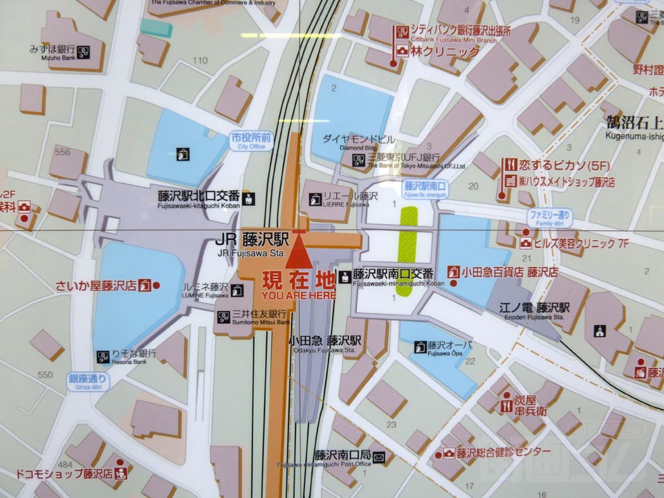 藤沢駅前周辺MAP