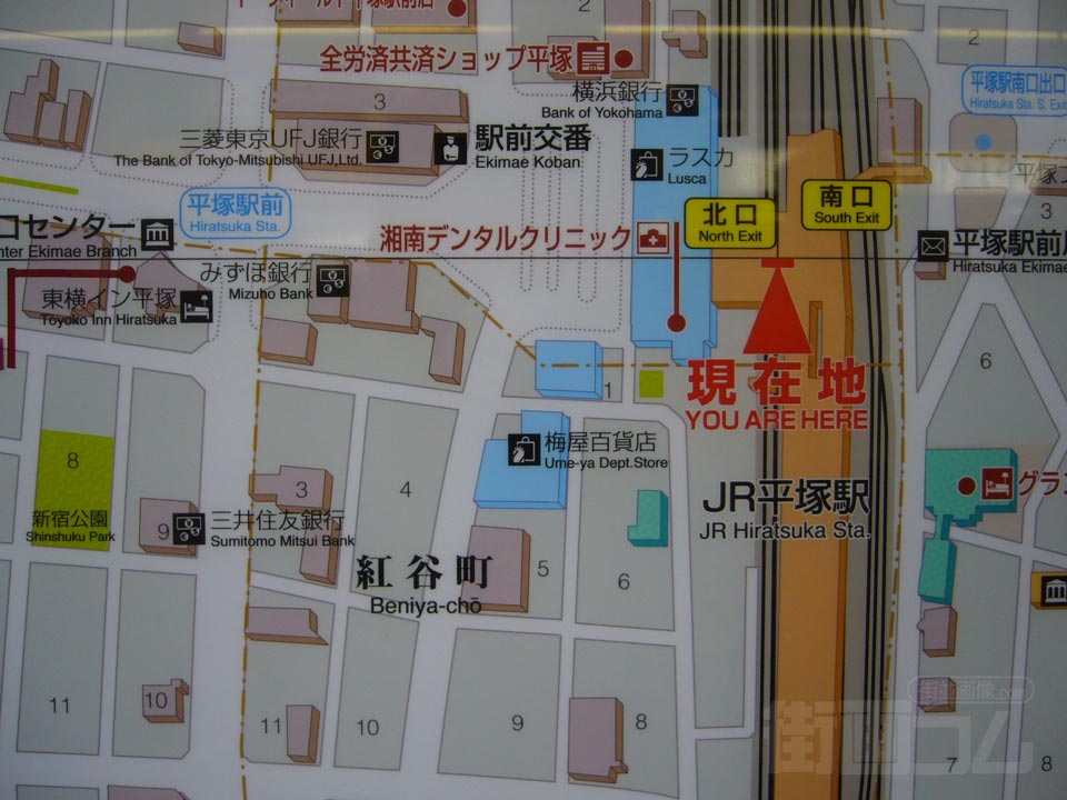 平塚駅前周辺MAP