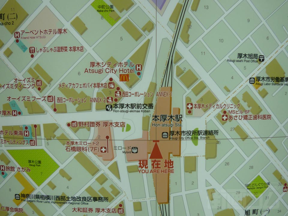 本厚木駅周辺MAP