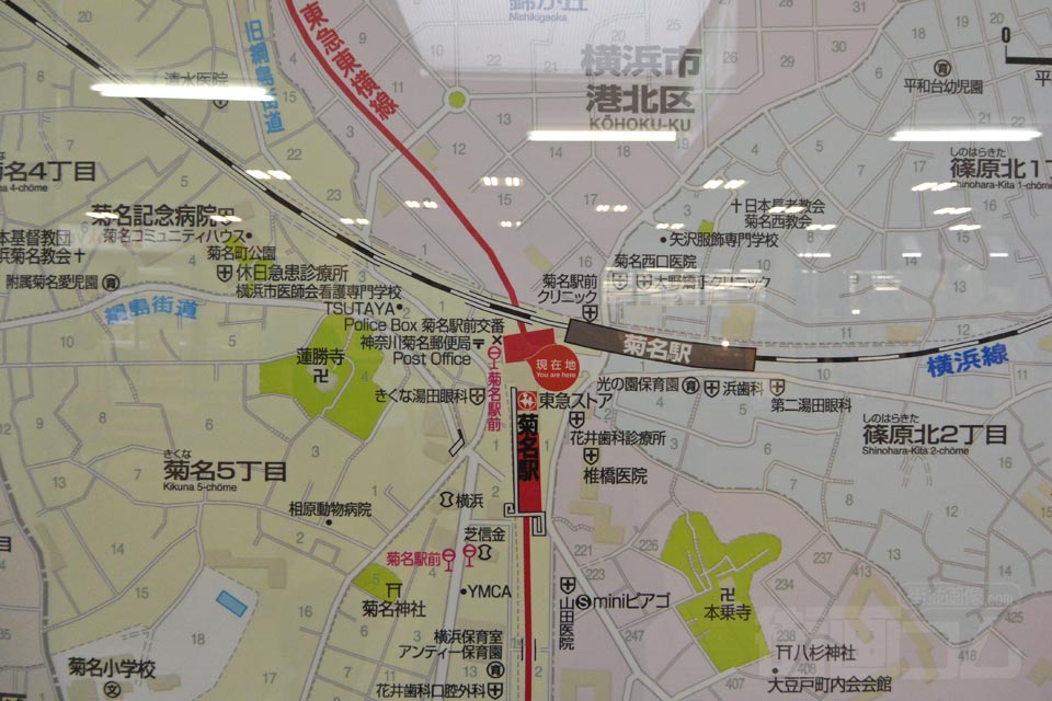 菊名駅周辺MAP