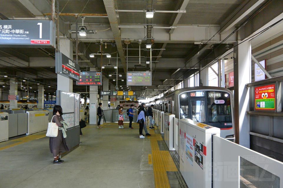 東急武蔵小杉駅ホーム(東急東横線)