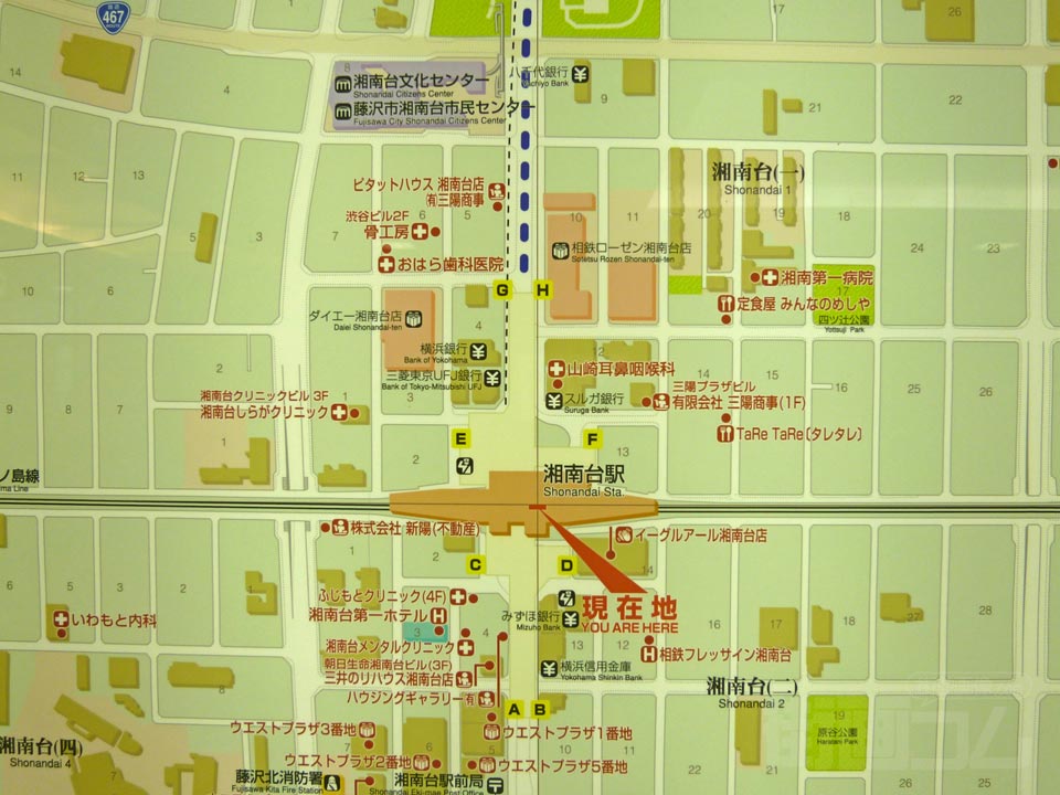 湘南台駅周辺MAP