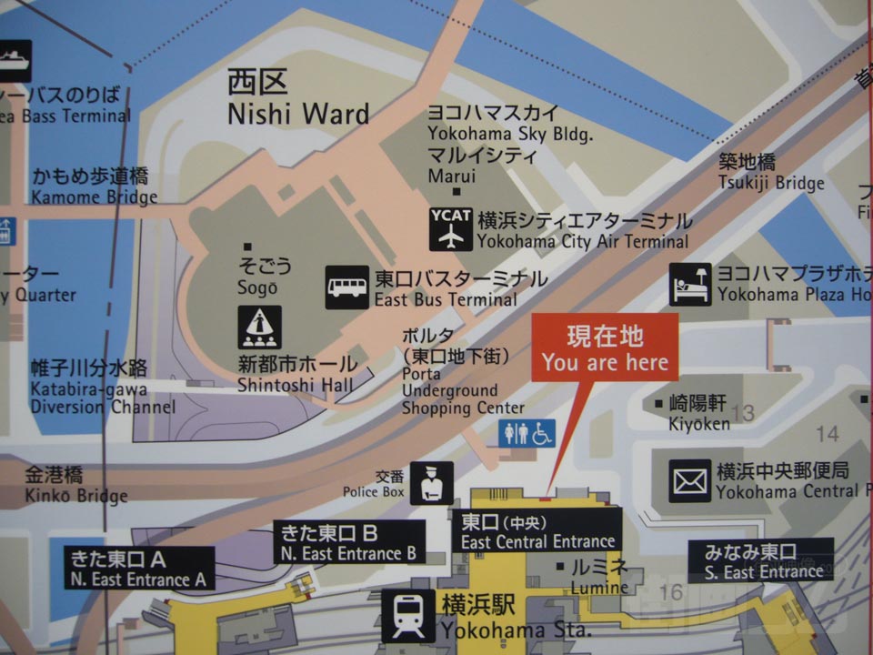 横浜駅東口周辺MAP