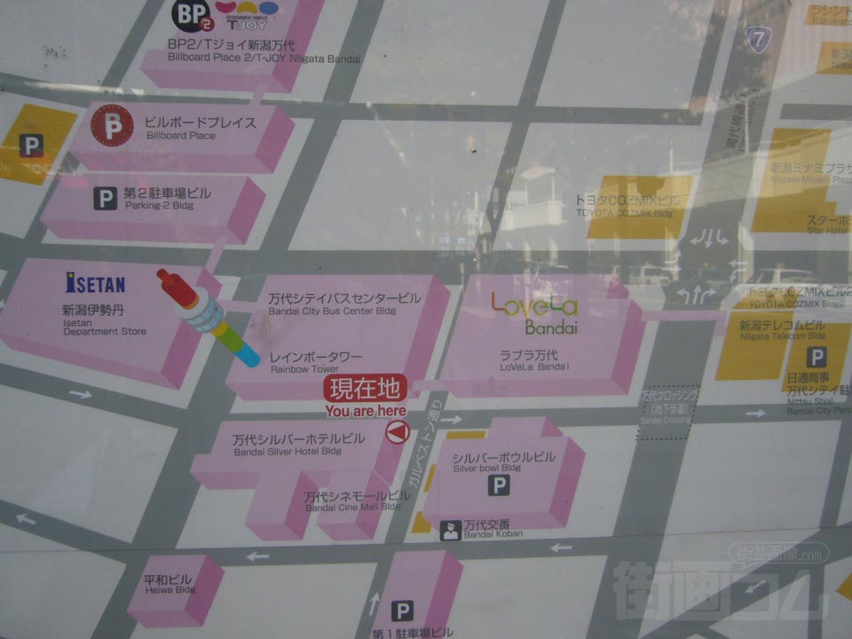 万代シティ周辺MAP