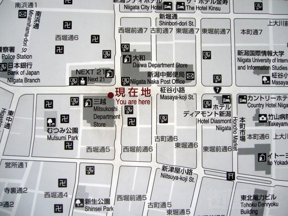 古町周辺MAP