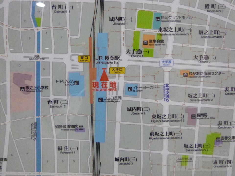 長岡駅周辺MAP