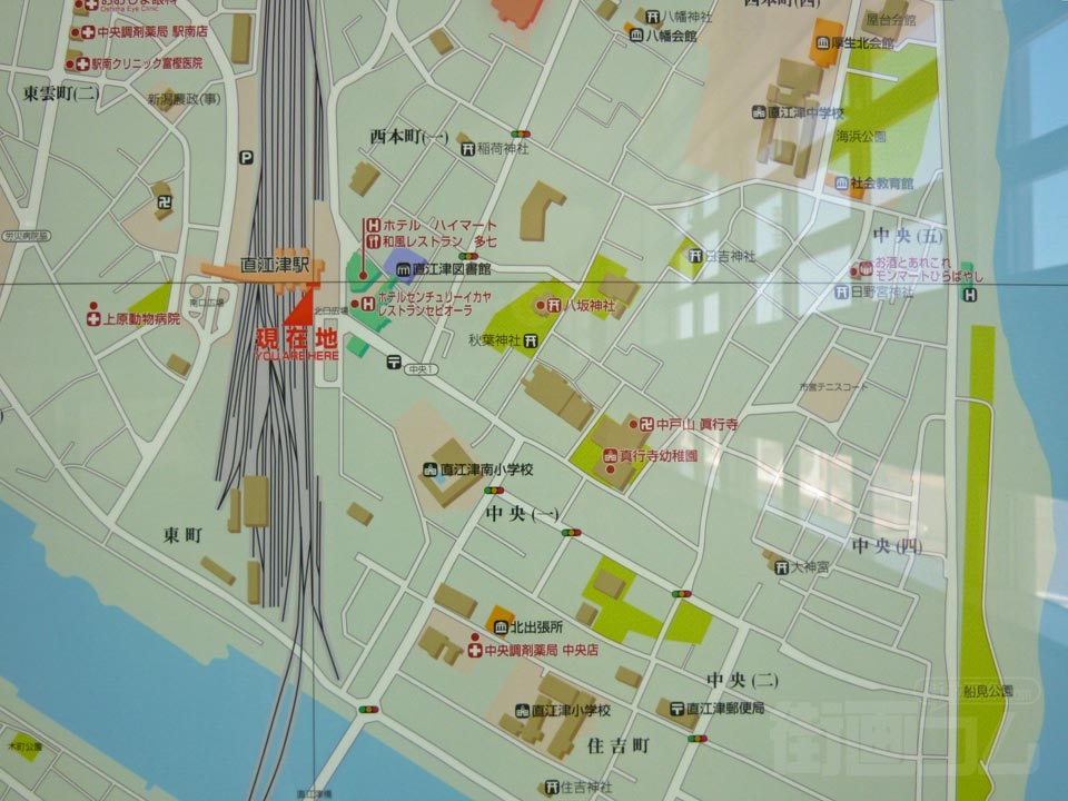 直江津駅周辺MAP