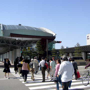 石川県金沢市金沢駅前周辺写真画像