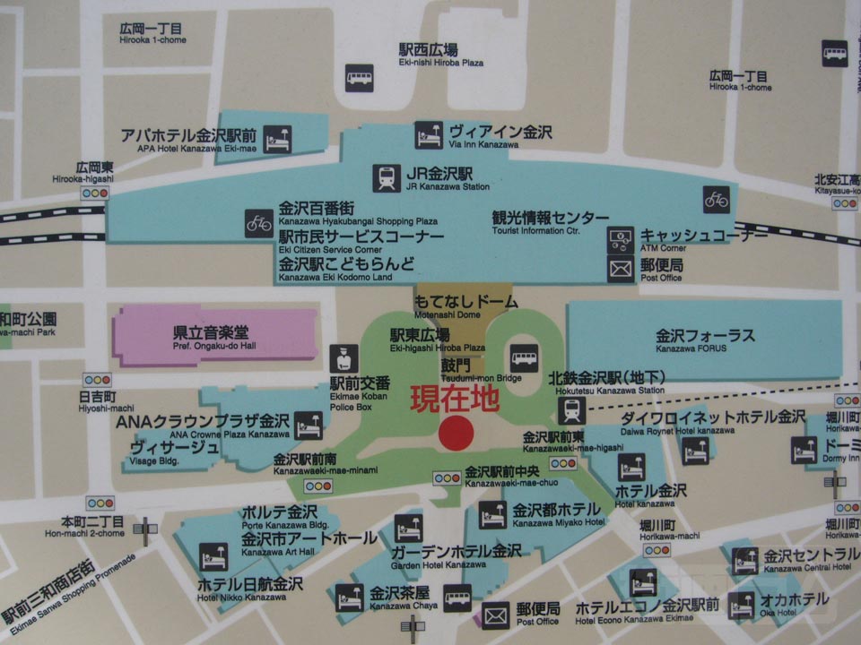 金沢駅前周辺MAP