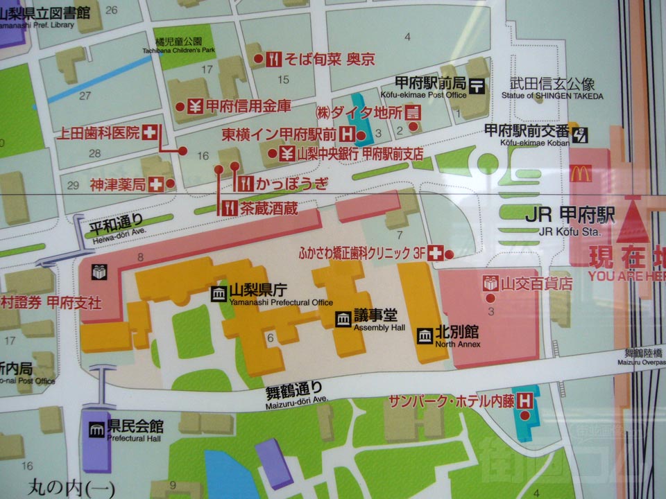 JR甲府駅前MAP写真画像