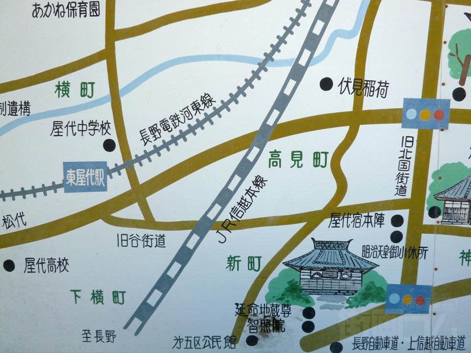 東屋代駅周辺MAP写真画像