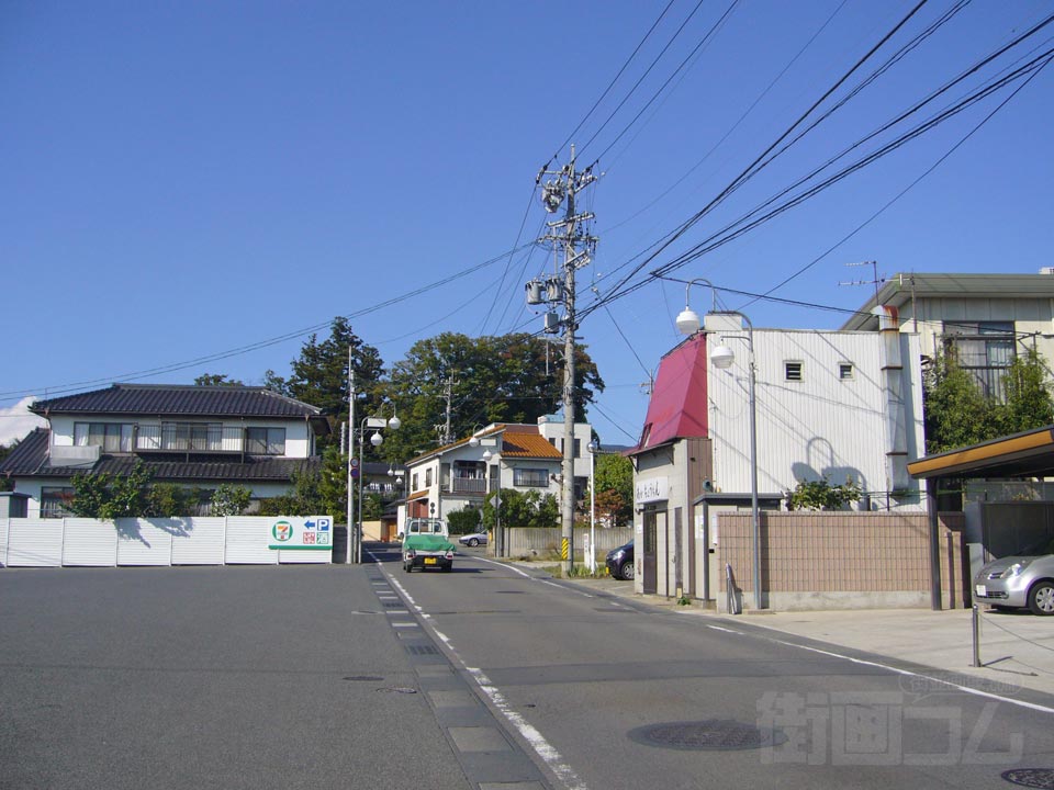 長野電鉄桐原駅前北側写真画像