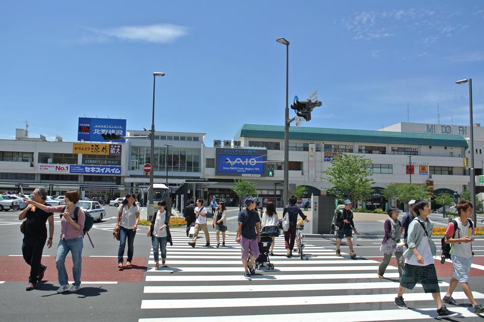 松本駅前交差点写真画像