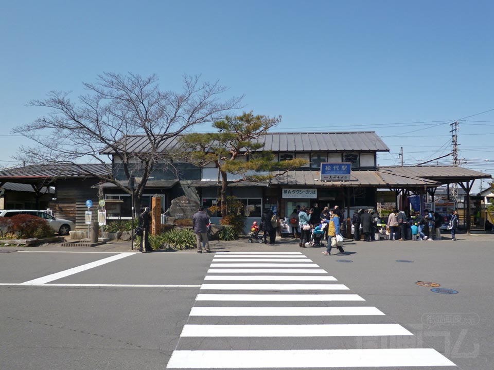 長野電鉄松代駅前写真画像