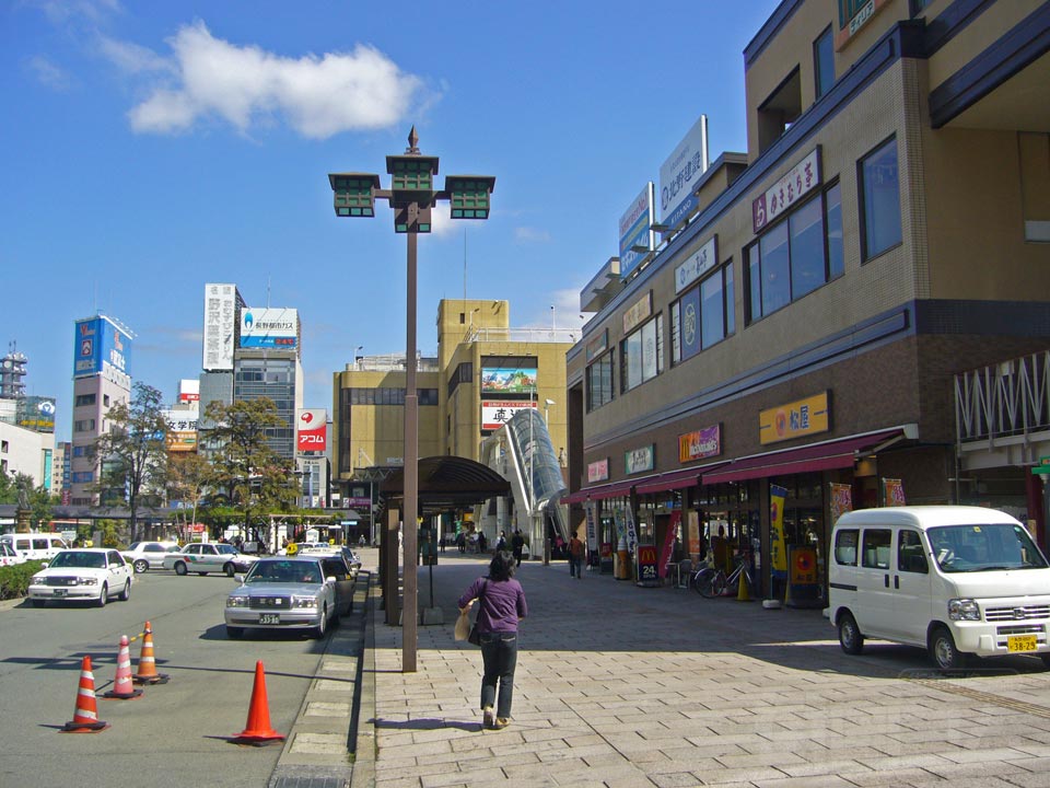 JR・長野電鉄長野駅前写真画像