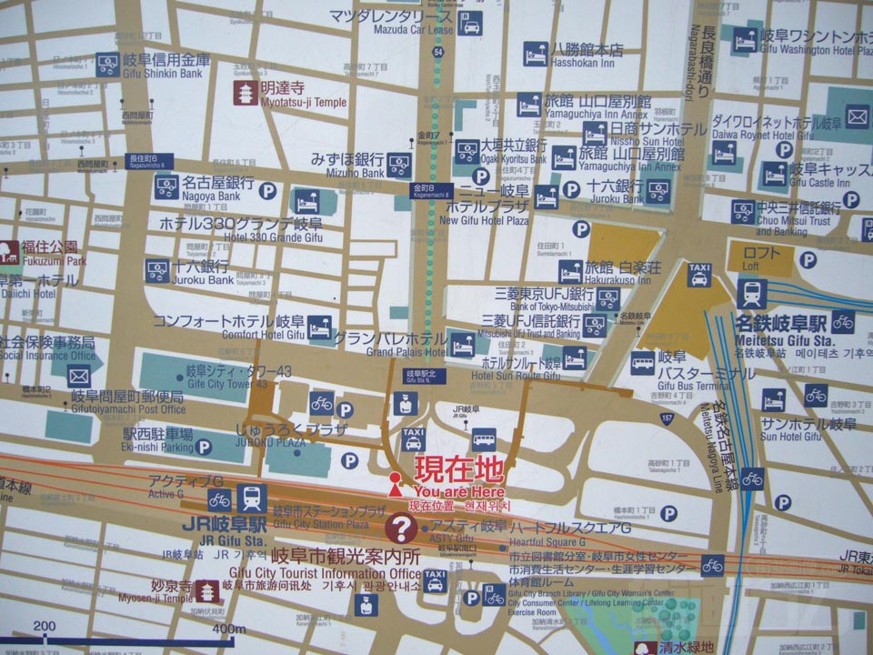 岐阜駅周辺MAP