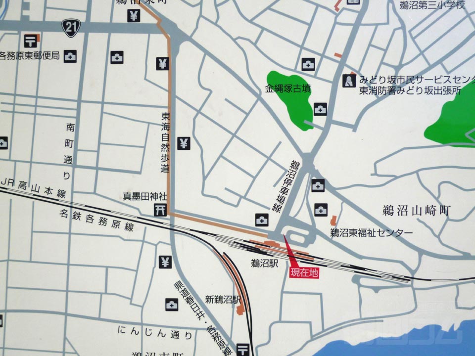 鵜沼駅・新鵜沼駅前周辺MAP