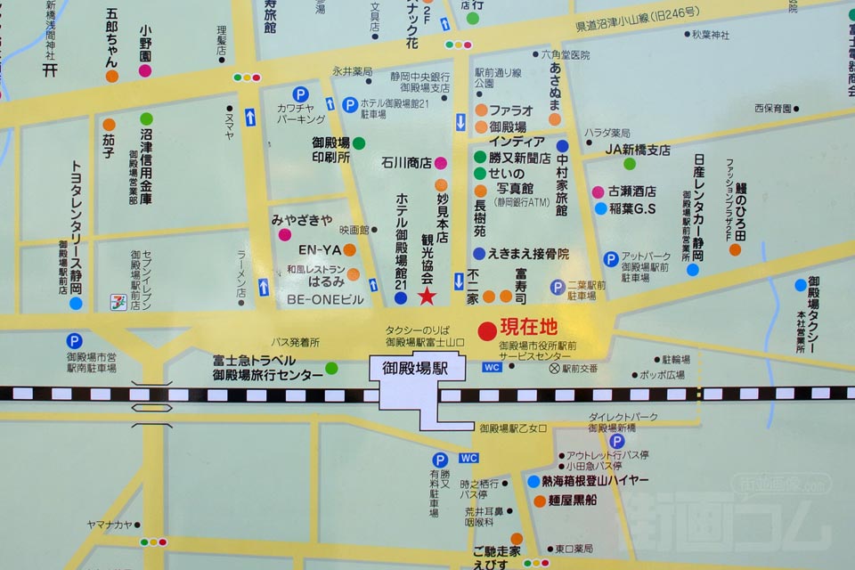 御殿場駅周辺MAP