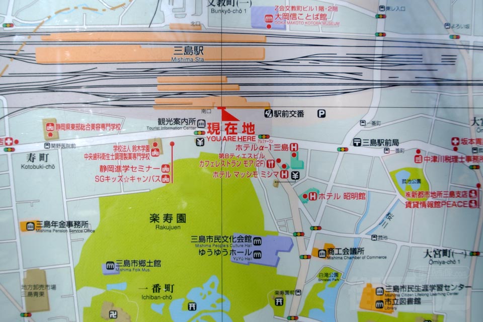 三島駅周辺MAP