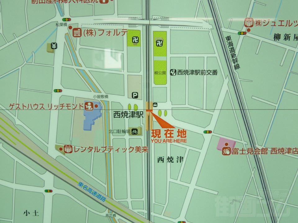 西焼津駅周辺MAP