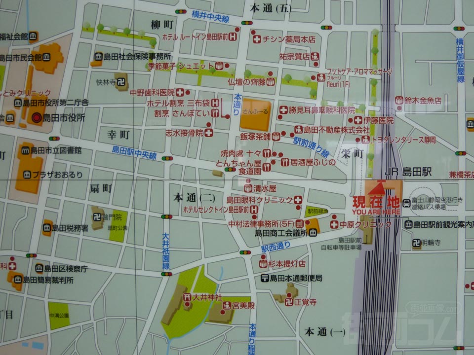 島田駅前周辺MAP