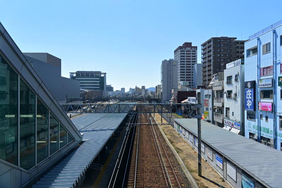 JR清水駅から静岡方面