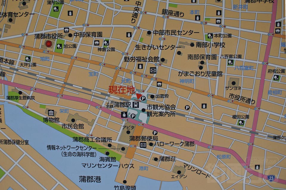 蒲郡駅周辺MAP