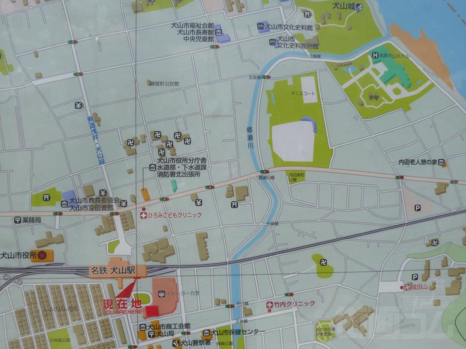 犬山駅周辺MAP