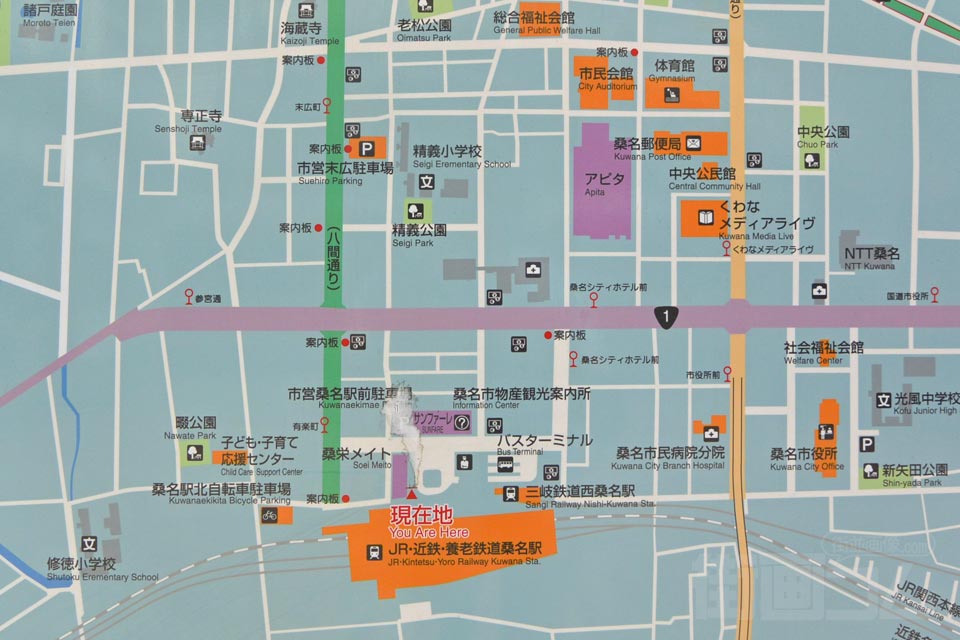 桑名駅周辺MAP