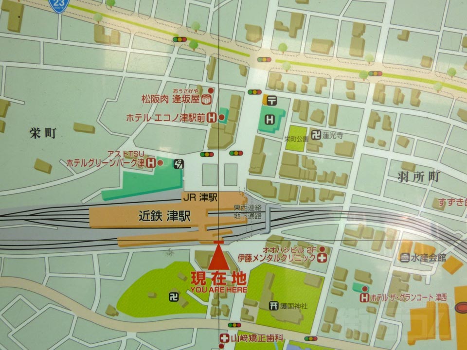 津駅周辺MAP