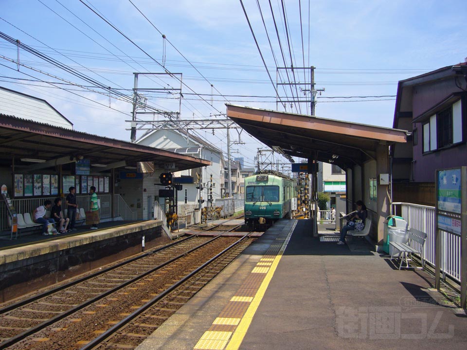 京阪粟津駅ホーム
