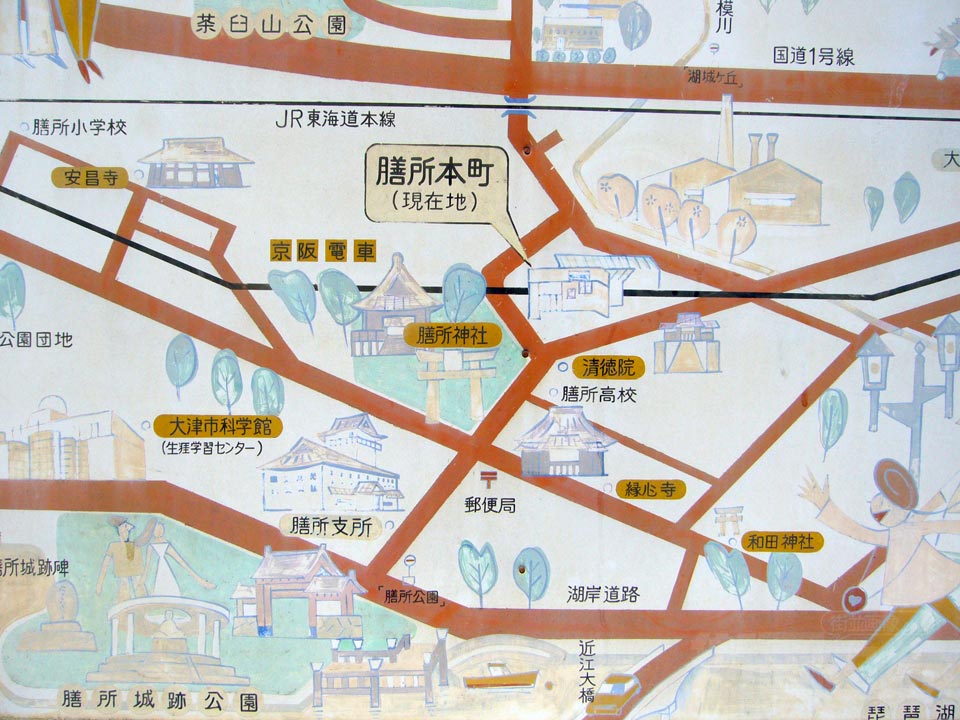膳所本町駅周辺MAP